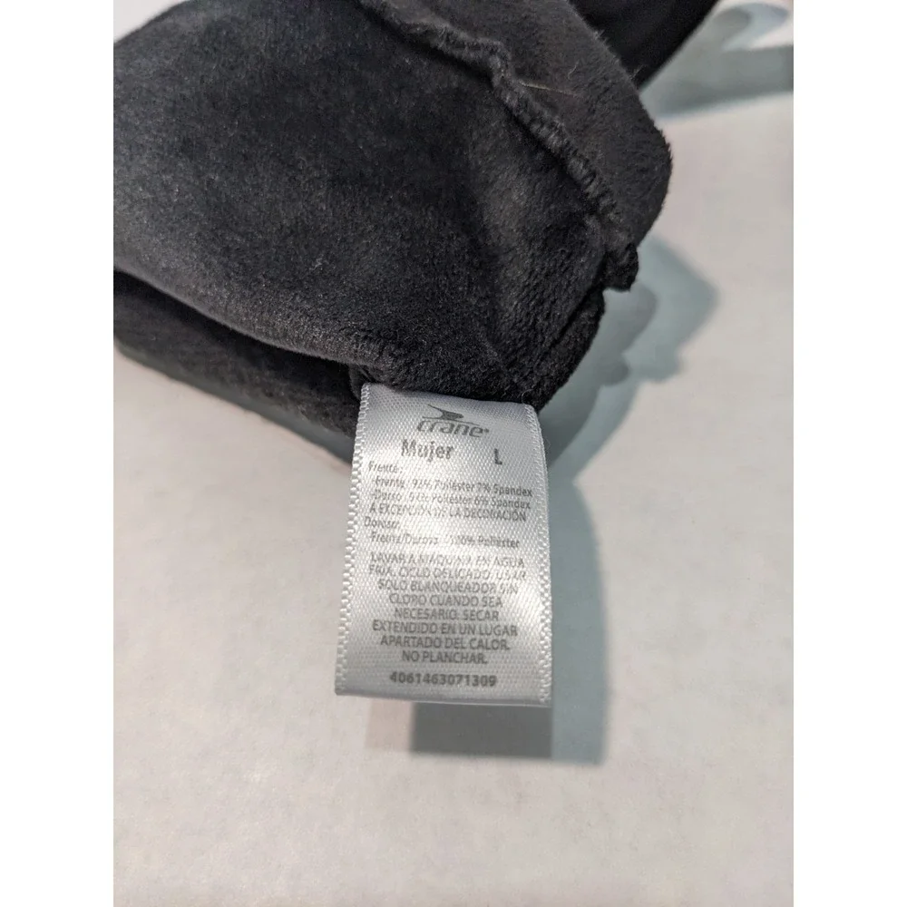 Crane Women's Gloves Touchscreen Houndstooth Gloves Classic Black & Gray sz L - Picture 6 of 9